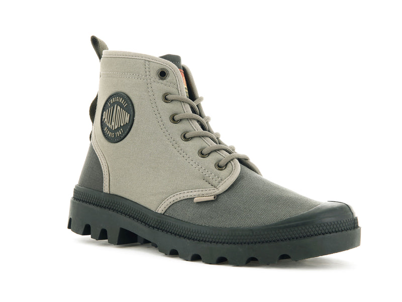 Palladium Pampa Shade 75th Kids' Boots Olive Night | 587214-FHY