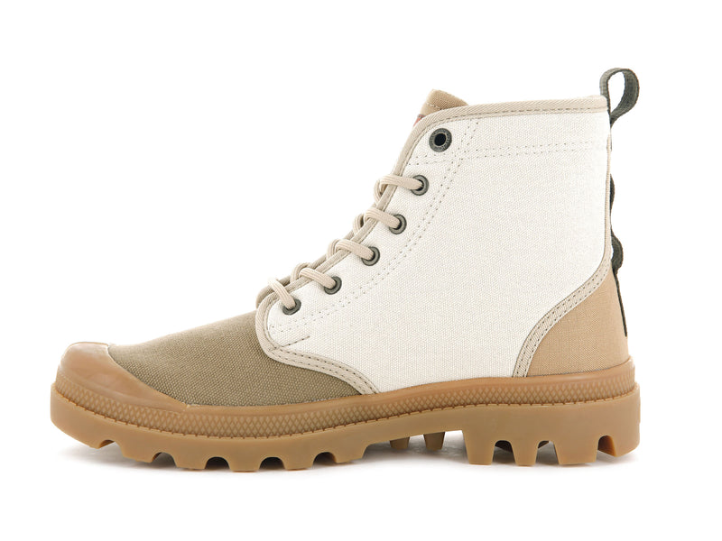 Palladium Pampa Shade 75th Women's High Tops Bone Brown | 105742-PCF