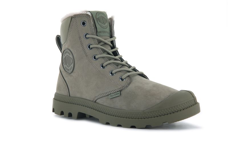 Palladium Pampa Sport Cuff Wps Kids' Boots Dune | 952638-ZXV