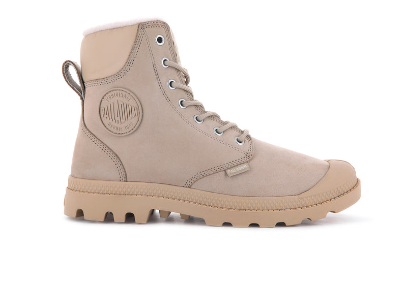 Palladium Pampa Sport Cuff Wps Women\'s Boots Warm Sand | 621970-AFN