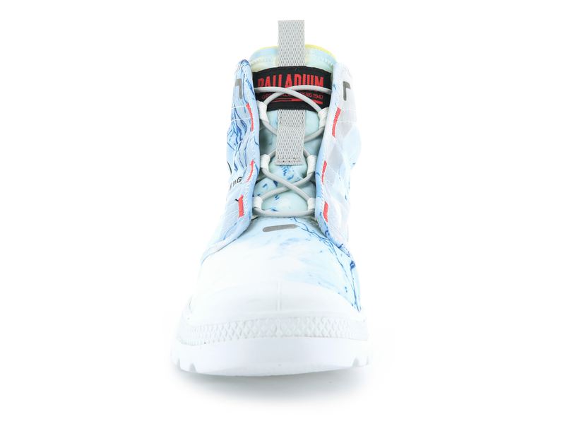 Palladium Pampa Travel Lite E Men's High Tops Glacier Print | 948510-JHF