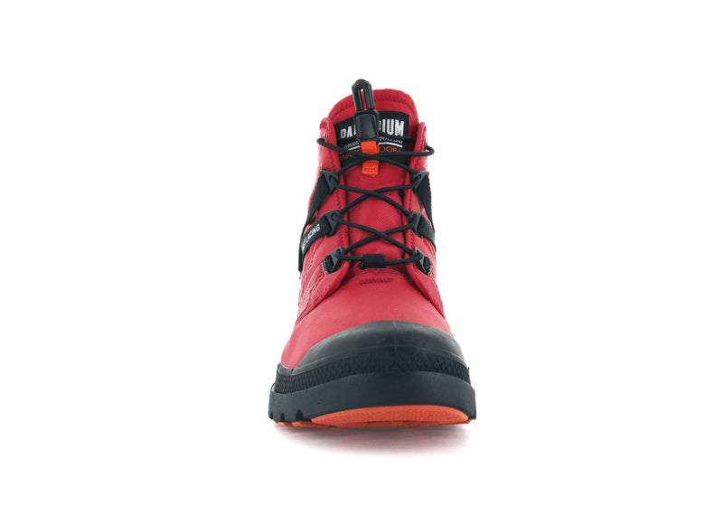 Palladium Pampa Travel Lite+ Waterproof Kids' Boots Red Salsa | 067941-CGI