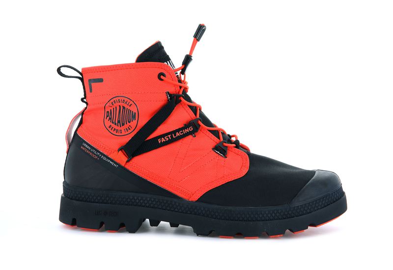 Palladium Pampa Travel Lite+ Waterproof Kids\' Boots Firecracker | 201348-KAD