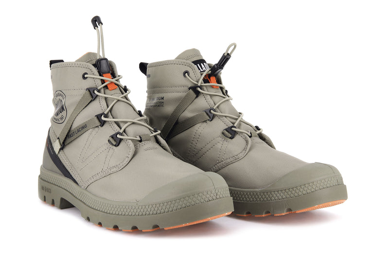 Palladium Pampa Travel Lite+ Waterproof Men's High Tops Dune | 210845-ODS