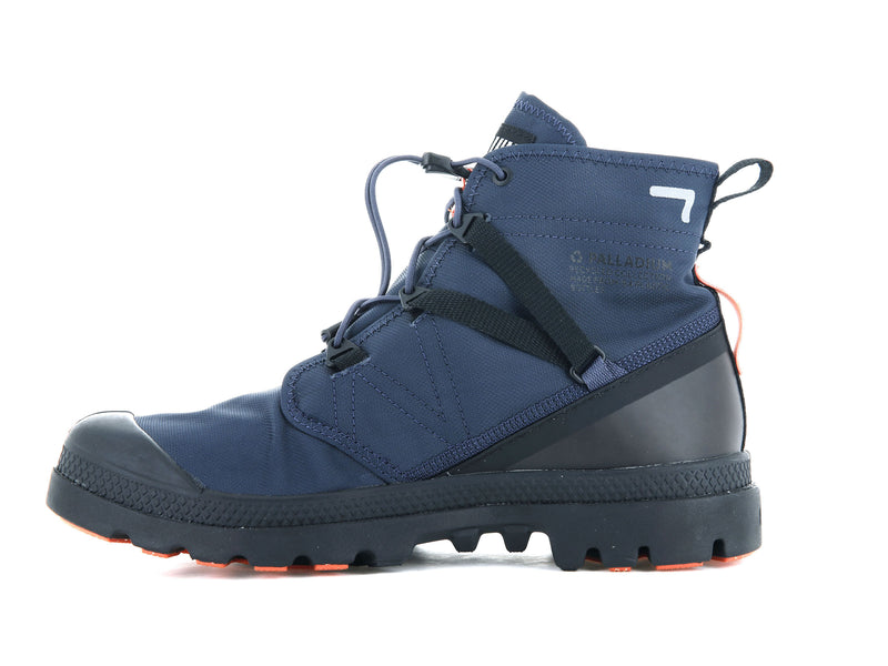 Palladium Pampa Travel Lite+ Waterproof Men's High Tops Mood Indigo | 610923-HZR