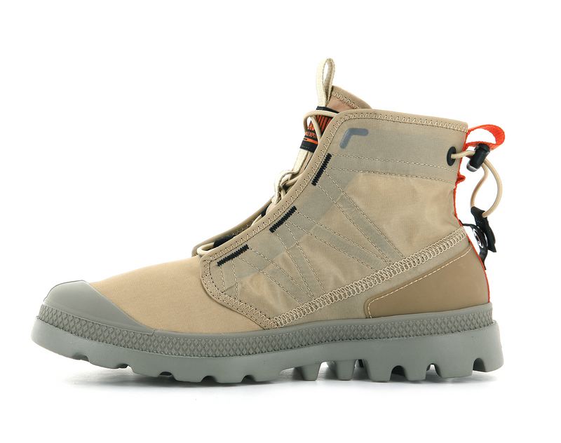 Palladium Pampa Travel Lite Women's Boots Desert | 384591-XUA