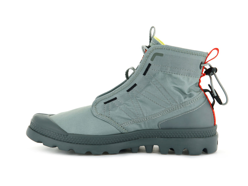 Palladium Pampa Travel Lite Women's Boots Slate Gray | 510892-CHI