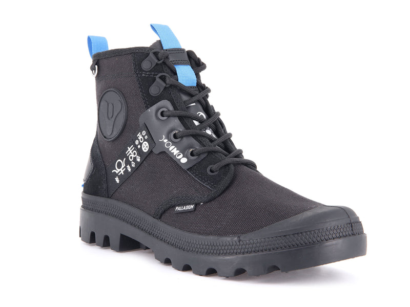 Palladium Pampa Witch Queen X Destiny Kids' Boots Black | 275041-BLC