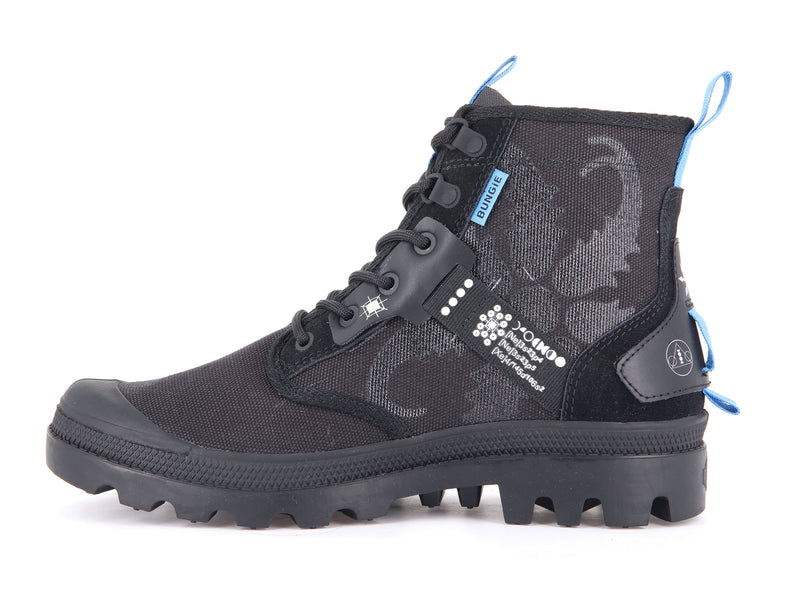 Palladium Pampa Witch Queen X Destiny Kids' Boots Black | 275041-BLC