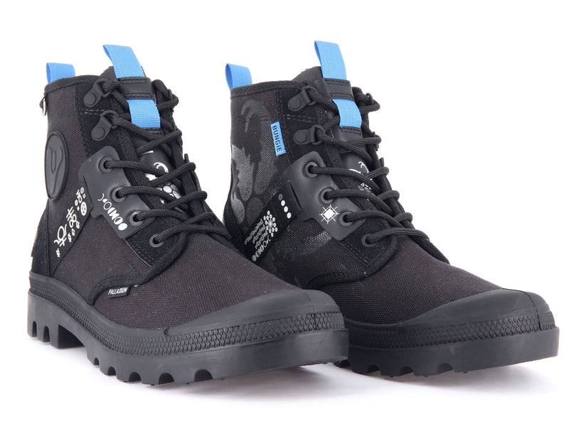 Palladium Pampa Witch Queen X Destiny Kids' Boots Black | 275041-BLC