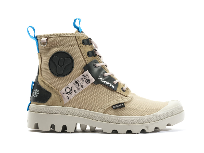 Palladium Pampa Witch Queen X Destiny Kids\' Boots Dune | 568024-DBW