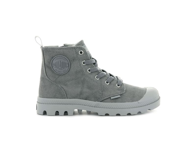 Palladium Pampa Zip Desertwash Women\'s Boots Dark Grey | 289160-YVT