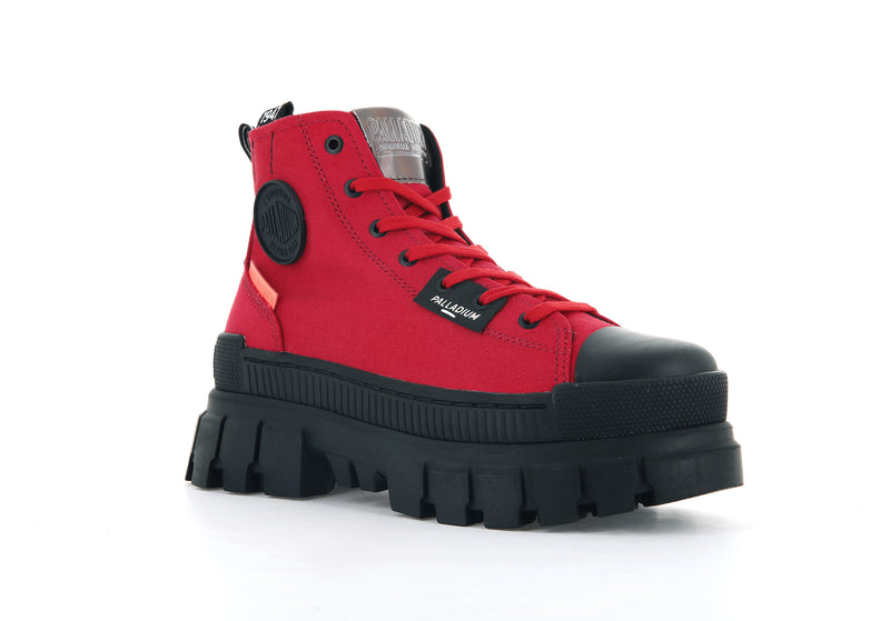 Palladium Revolt Hi Tx Women's Boots Red Salsa | 867239-LEJ