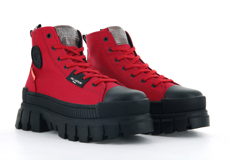 Palladium Revolt Hi Tx Women's Boots Red Salsa | 867239-LEJ