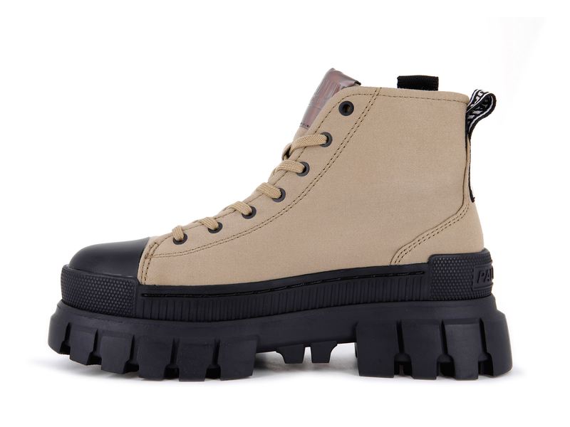 Palladium Revolt Hi Tx Women's High Tops Olive | 298476-LKX