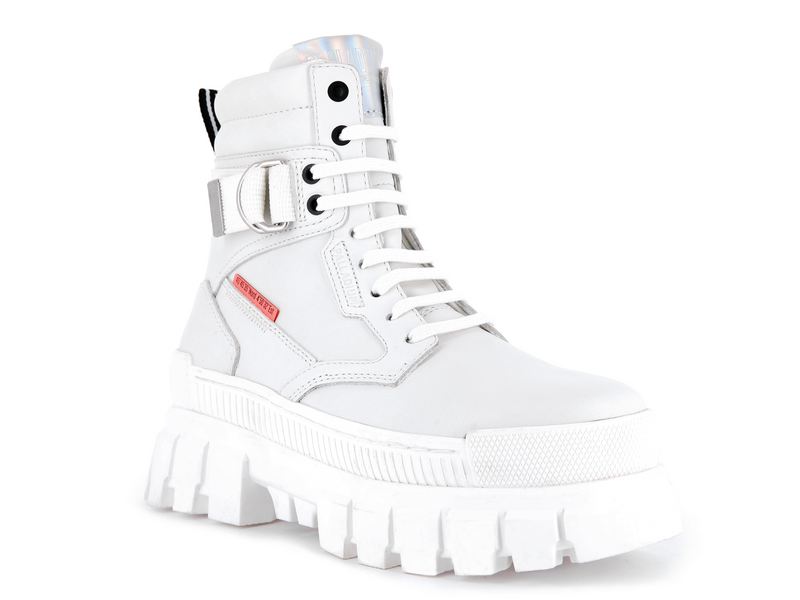 Palladium Revolt Sport Ranger Women's High Tops Star White | 628591-BNQ