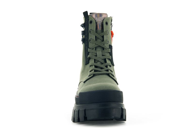 Palladium Revolt Tx Women's High Tops Olive Night | 805391-RZJ