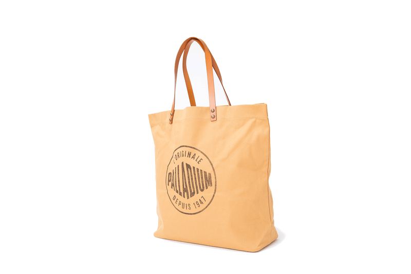 Palladium Round Logo Tote Women's Bags Camel | 402891-PTV