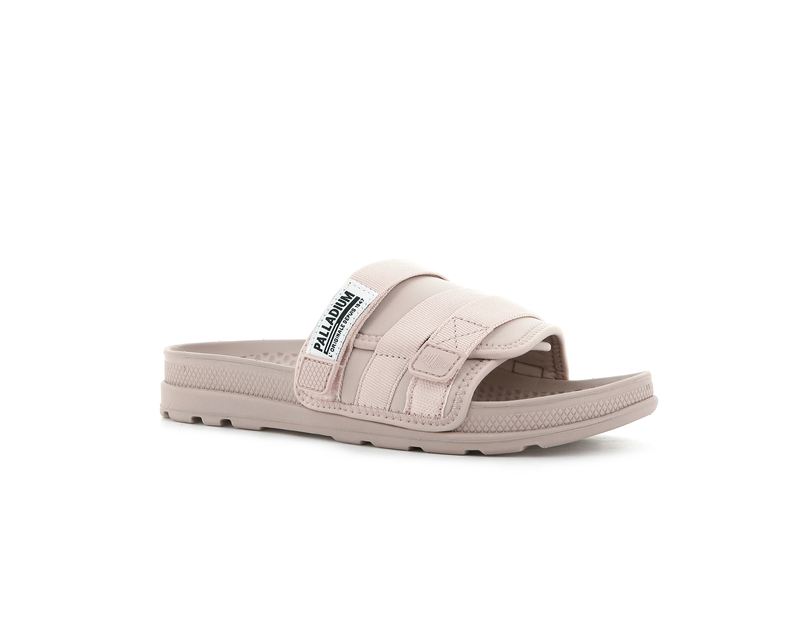 Palladium Solea Kids' Slides Rose Smoke | 104326-GSB