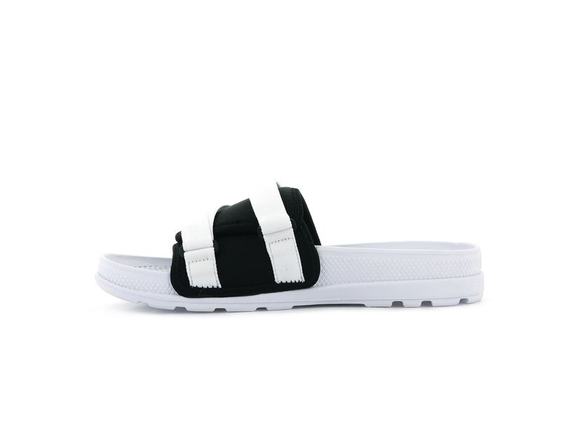 Palladium Solea Kids' Slides White/Black | 975380-IVT