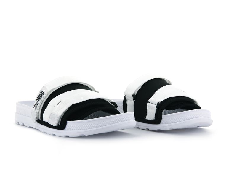 Palladium Solea Kids' Slides White/Black | 975380-IVT