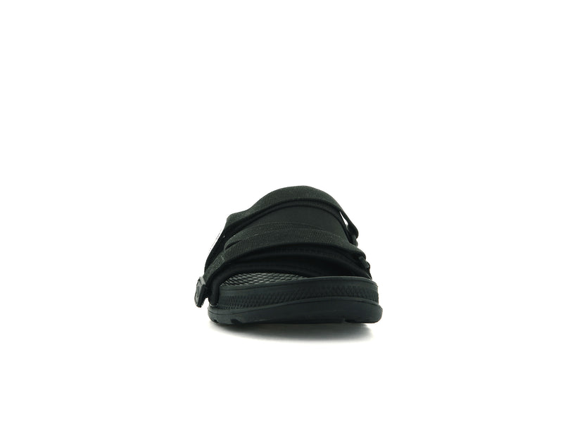 Palladium Solea Women's Slides Black/Black | 546708-QOZ