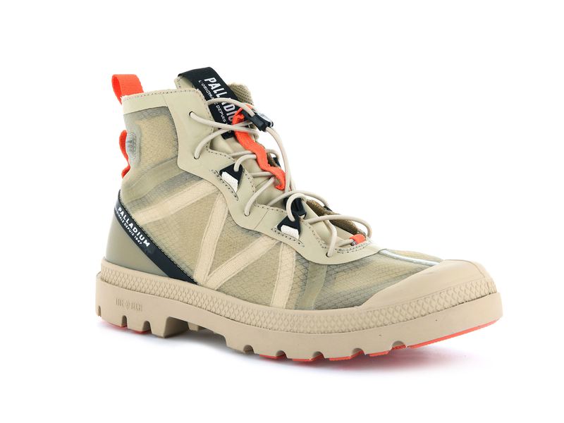 Palladium Travel Lite+ Adventure Women's High Tops Desert | 293564-FAD