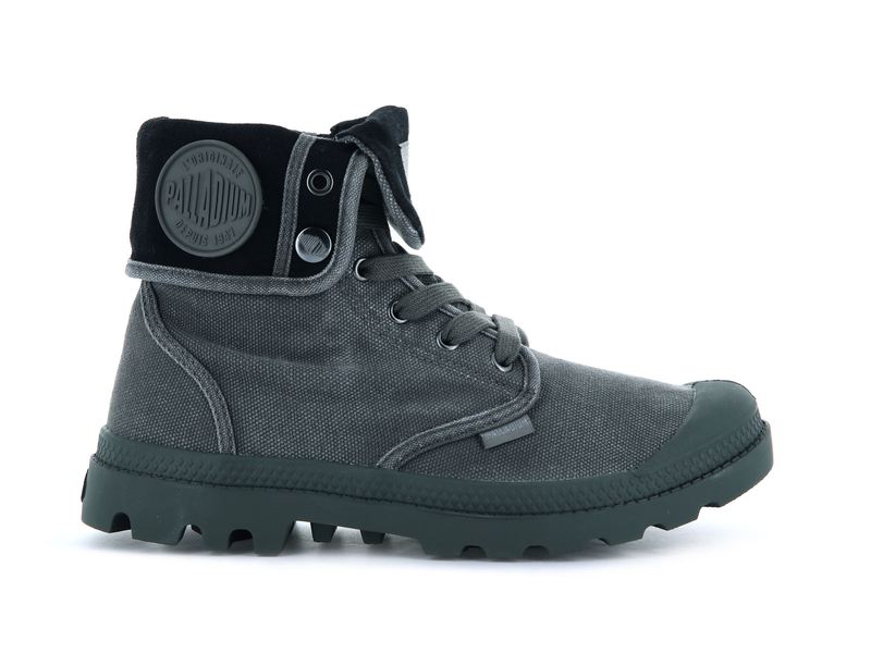 Palladium Baggy Men's Boots Metal/Black | 863975-WOQ