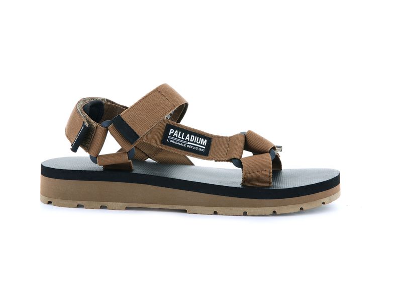 Palladium Outdoorsy Urbanity Kids' Sandals Olive | 053149-LBM