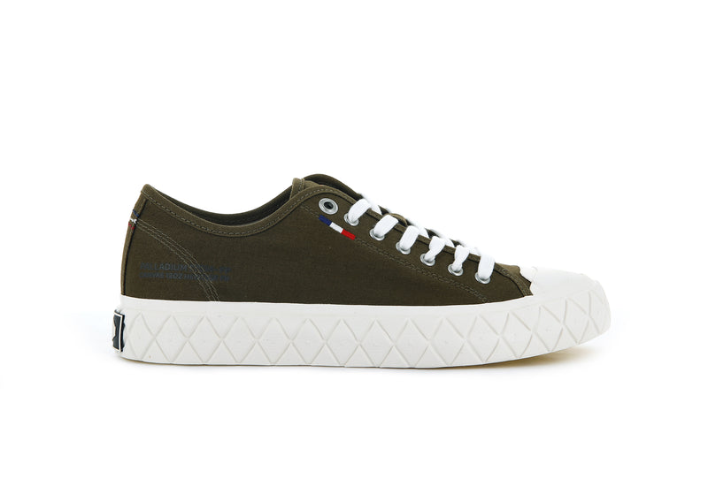 Palladium Palla Ace Canvas Kids' Low Tops Olive | 547906-KQF