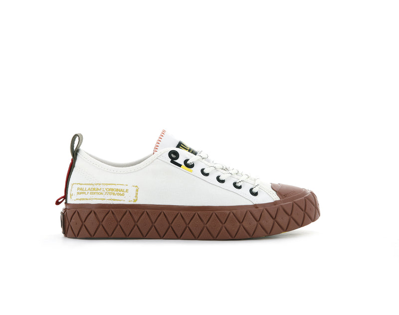 Palladium Palla Ace Supply Lo Women's Low Tops Star White | 137946-BHO