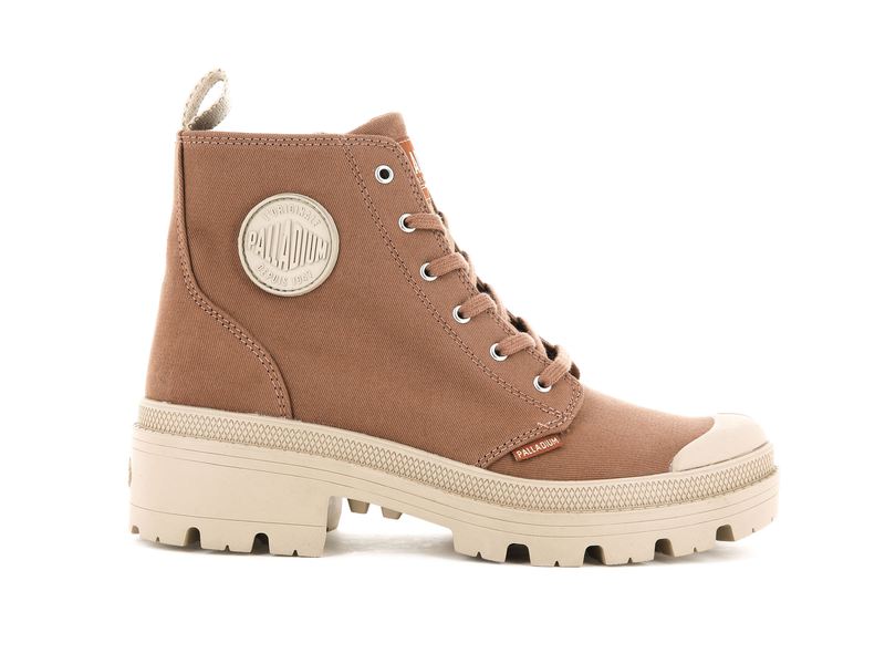 Palladium Pallabase Twill Women's Boots Peru Archive | 687593-JCQ