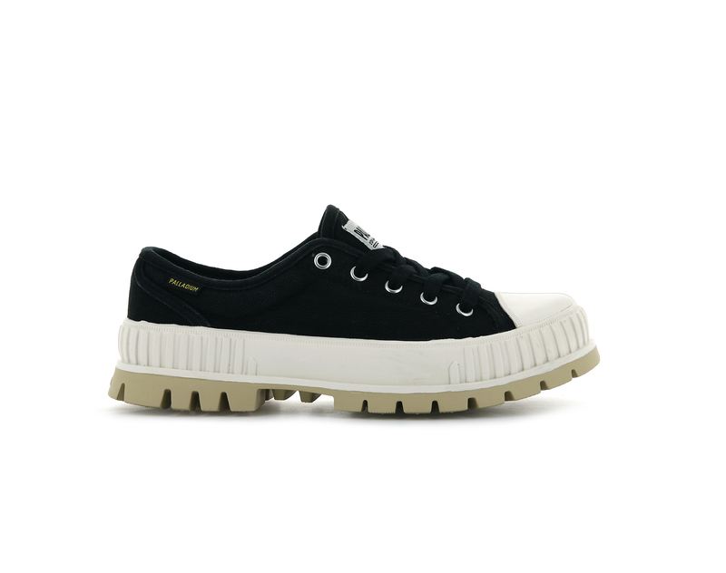 Palladium Pallashock Og Women's Low Tops Black/Gum | 021746-PLN