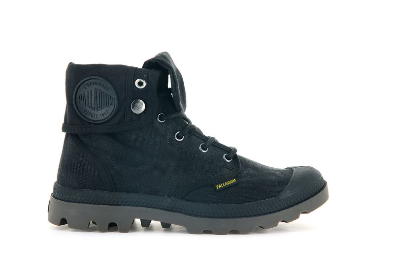 Palladium Pampa Baggy Wax Kids' Boots Black | 810473-GJR