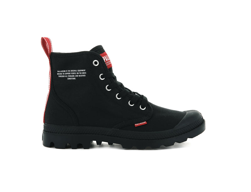 Palladium Pampa Hi Dare Kids' Boots Black | 895042-KPC