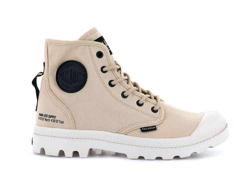 Palladium Pampa Hi Htg Supply Women's Boots Desert | 348127-QVY