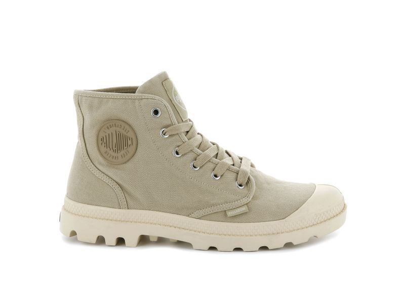 Palladium Pampa Hi Men's Boots Sahara Ecru | 869053-YOM