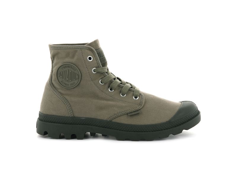 Palladium Pampa Hi Men's High Tops Dusky Green | 170648-FYN