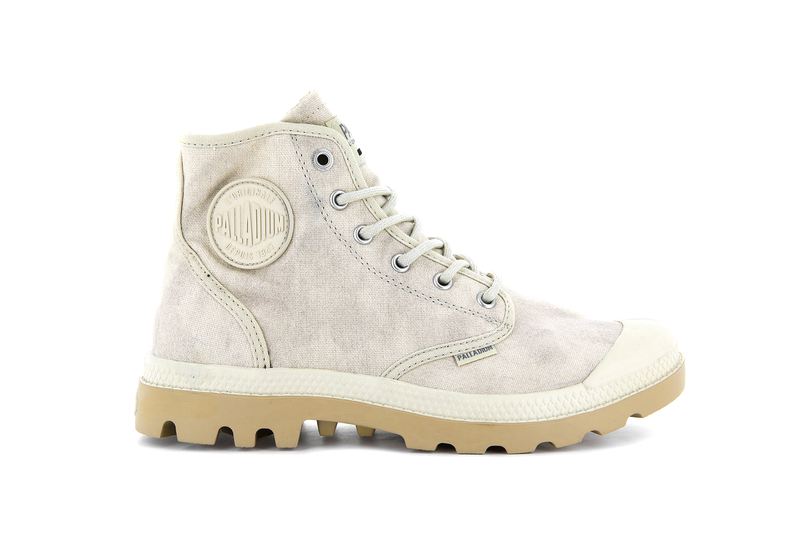 Palladium Pampa Hi Wax Women's Boots Sahara | 294681-RBS