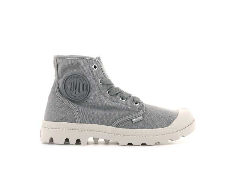 Palladium Pampa Hi Women's Boots Gray Flannel | 465930-GSW