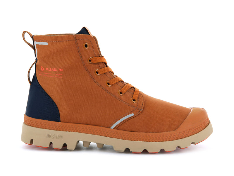 Palladium Pampa Lite+ Recycle Wp+ Men's High Tops Tan/Mood Indigo | 094671-ADT