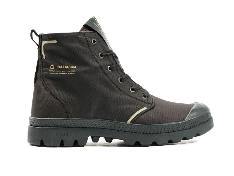 Palladium Pampa Lite+ Recycle Wp+ Men's Boots Black/Black | 467093-HAN