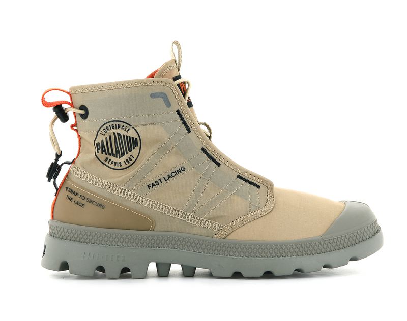 Palladium Pampa Travel Lite Men's Boots Desert | 640152-RZE