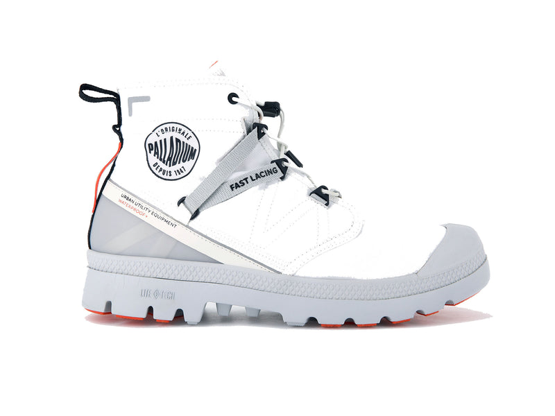 Palladium Pampa Travel Lite+ Waterproof Women's Boots Star White | 065948-CLR