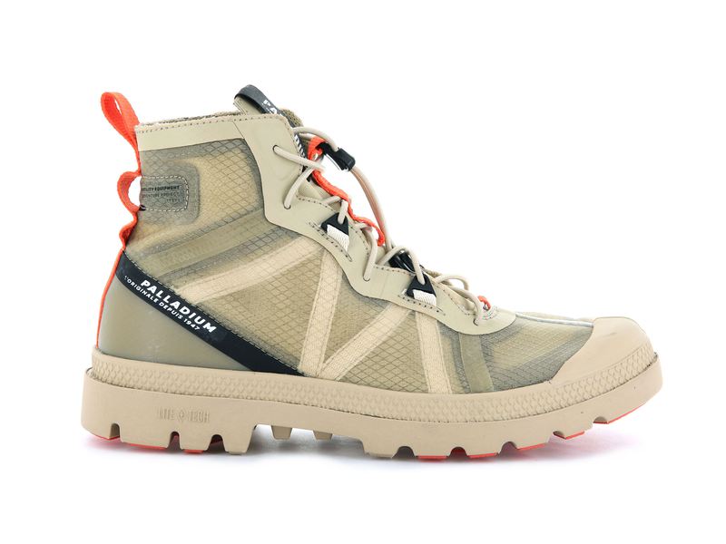 Palladium Travel Lite+ Adventure Men's High Tops Desert | 704956-ZAE